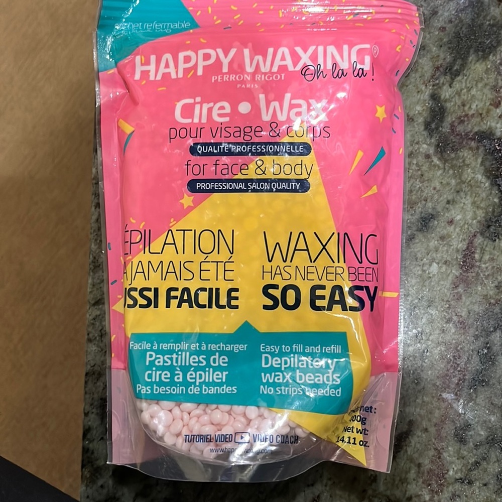 Brand new sealed Happy Waxing - Refill Wax Beads